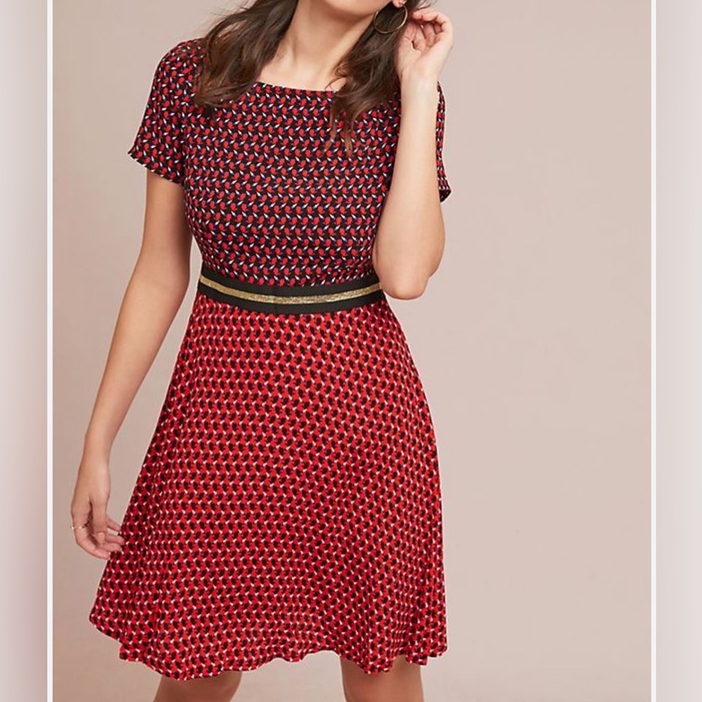 Anthropologie Bunny Color-block Dress